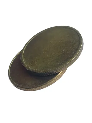 2 Monedas Cospel Canto Estriado Sin Acuñar