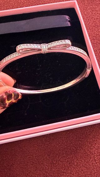 Pulsera Pandora Aro con Lazo y Circonitas