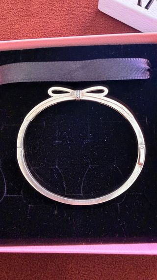 Pulsera Pandora Aro con Lazo y Circonitas