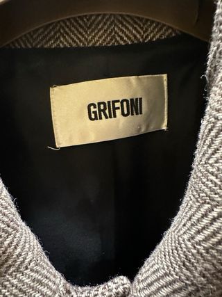 Cappotto Grifoni Grigio Uomo