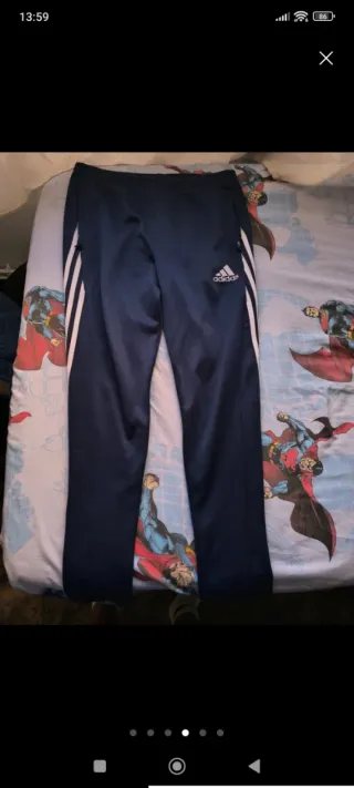 Pantalón Adidas entrenamiento azul