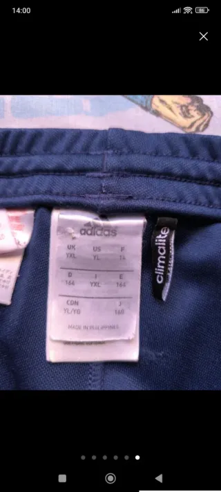 Pantalón Adidas entrenamiento azul