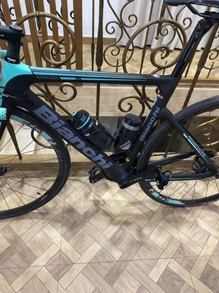 Bicicleta Bianchi Aria Negra/Celeste Talla 53