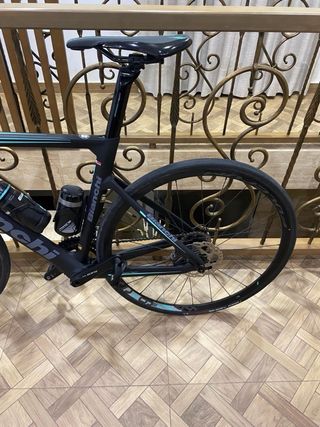 Bicicleta Bianchi Aria Negra/Celeste Talla 53