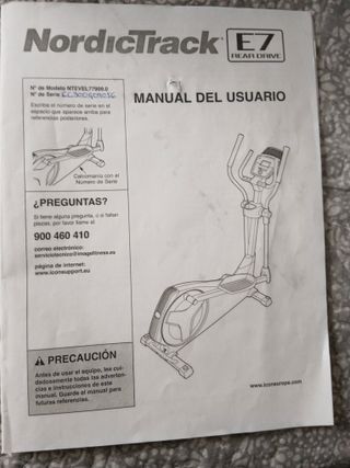 Bicicleta Elíptica NordicTrack E7