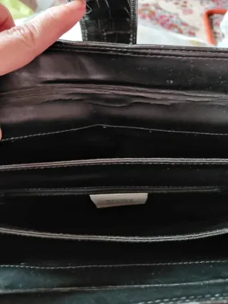 Borsa vera pelle stampa coccodrillo Feancesco Bias