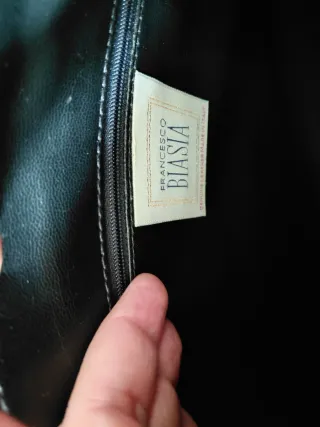 Borsa vera pelle stampa coccodrillo Feancesco Bias