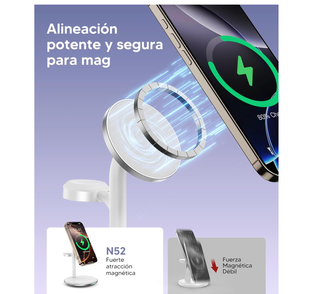 Base de carga 3 en 1 tipo MagSafe