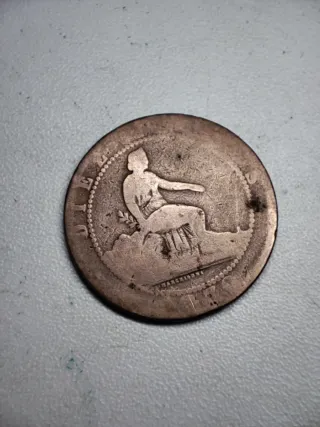 Moneda 10 Céntimos 1870 León