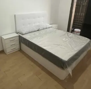 Cama canapé abatible blanca