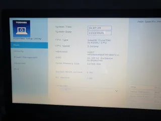 Portátil Toshiba para piezas