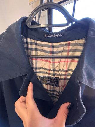 Gabardina XXL Negra azul oscuro