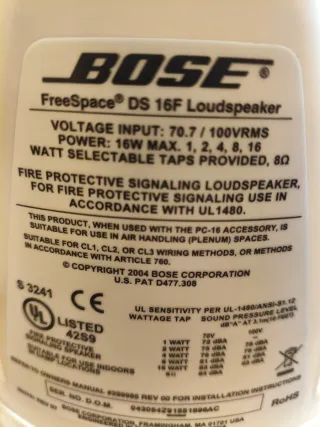 Altavoz empotrable Bose Blanco