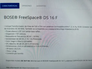 Altavoz empotrable Bose Blanco