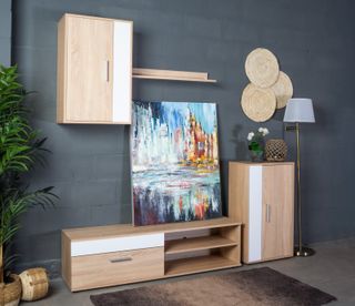 Conjunto de salón Blanco/cambria