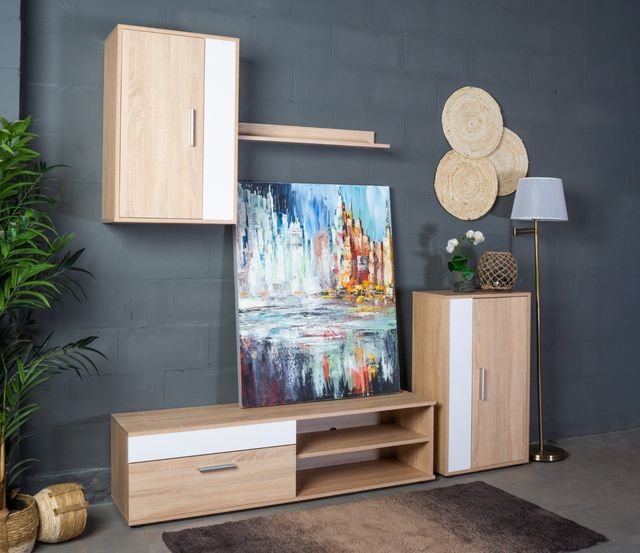 Conjunto de salón Blanco/cambria