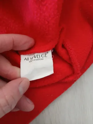 Felpa Shark Hoodie Multicolor Rossa