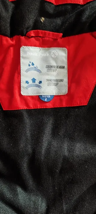 Buzo Nieve Rojo Talla 6 Años