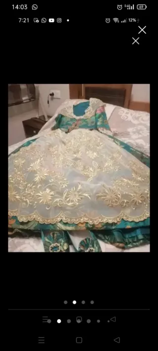 Vestido Fallera Niña Talla XS