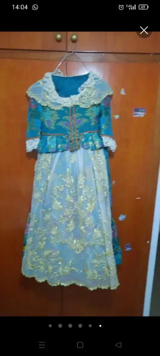 Vestido Fallera Niña Talla XS