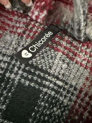 Camicia Flanella Donna Rosso Nero