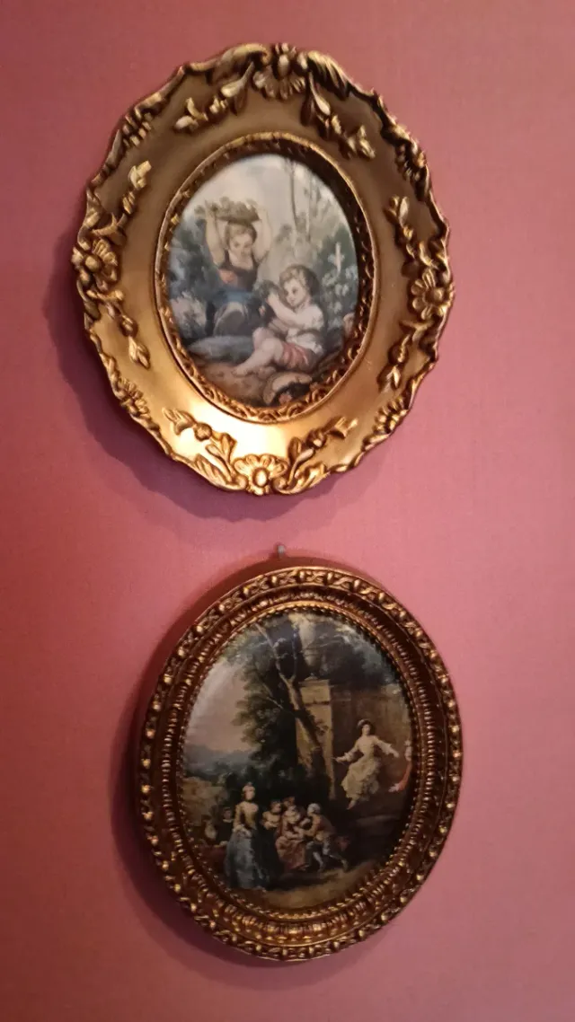 Lote 4 Cuadros Decorativos Dorados Antiguos