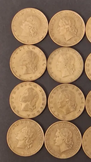 N. 12 monete Rare d 20 Lire , coniate nel 1957