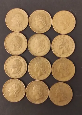 N. 12 monete Rare d 20 Lire , coniate nel 1957