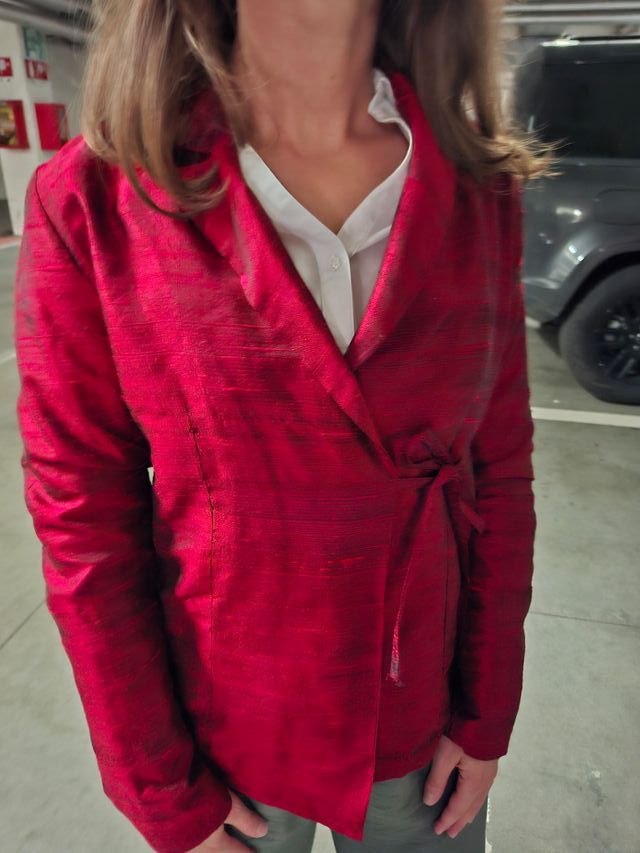 Giacca elegante lucente sartoriale