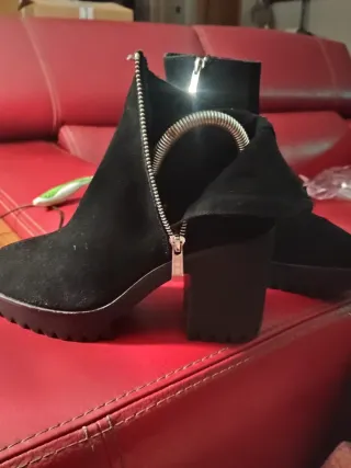 Botines Zara Piel Negros