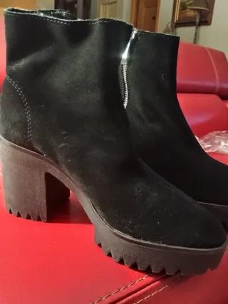 Botines Zara Piel Negros