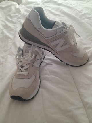 Zapatillas New Balance 574 Beige/Blanco Mujer