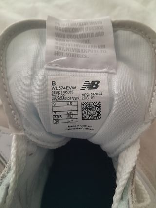 Zapatillas New Balance 574 Beige/Blanco Mujer