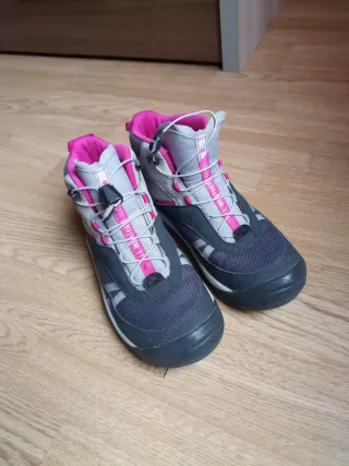 Botas de montaña Quechua niña gris y rosa