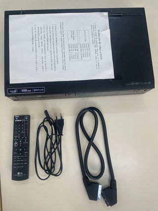 Grabadora de vídeo DVD negra