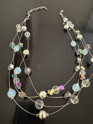 Collana multistrato con perline