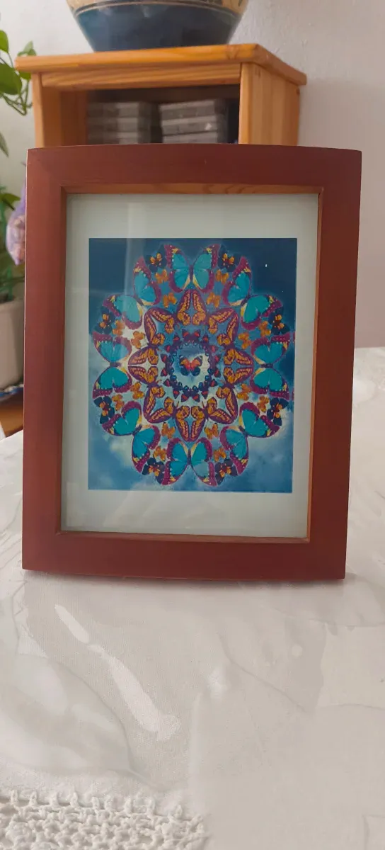 4 Cuadros Decorativos Madera y Cristal