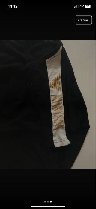 Camiseta EA Emporio Armani Negra