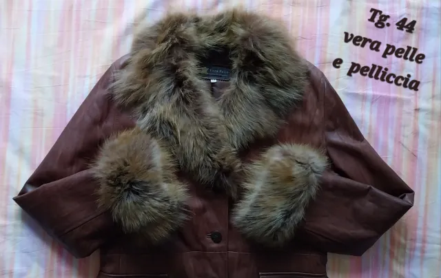 Cappotto vera pelle Tg. 44