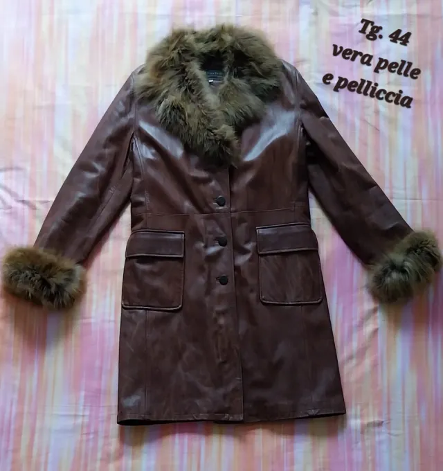 Cappotto vera pelle Tg. 44