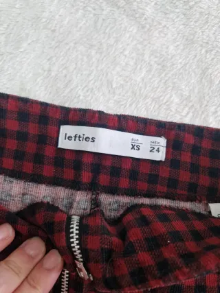 Falda cuadros Lefties Talla XS