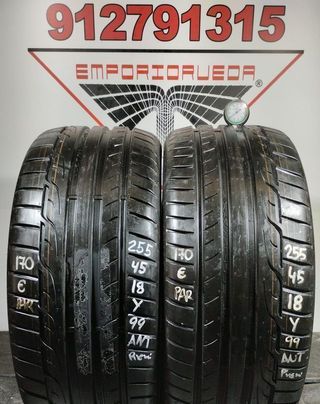 -255 45 18 Y DUNLOP RUEDA YA MONTADA BARATA