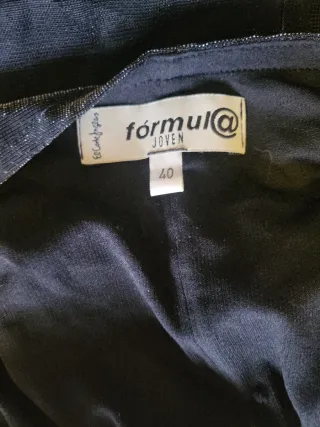 Vestido fiesta corto negro T-40