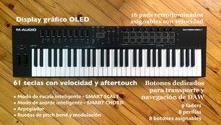 Oxygen PRO 61 M-Audio Teclado MIDI