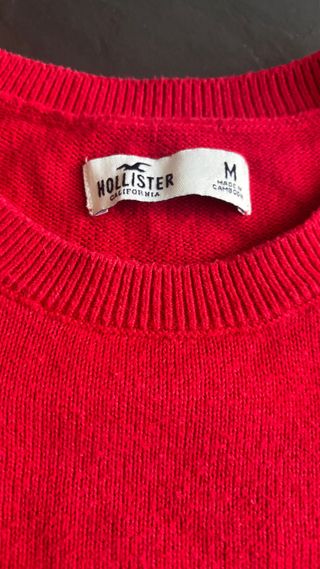 Jersey Hollister Rojo Talla M