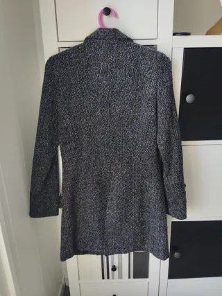 Abrigo chica negro/gris