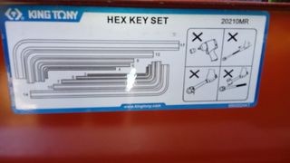 Cofre Llaves Hexagonales Macho Extra Largas