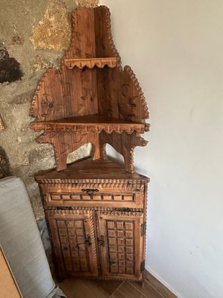 Mobile angolo rustico in legno