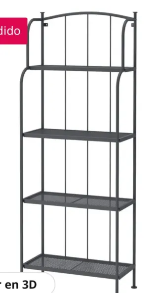 Estantería exterior gris Ikea