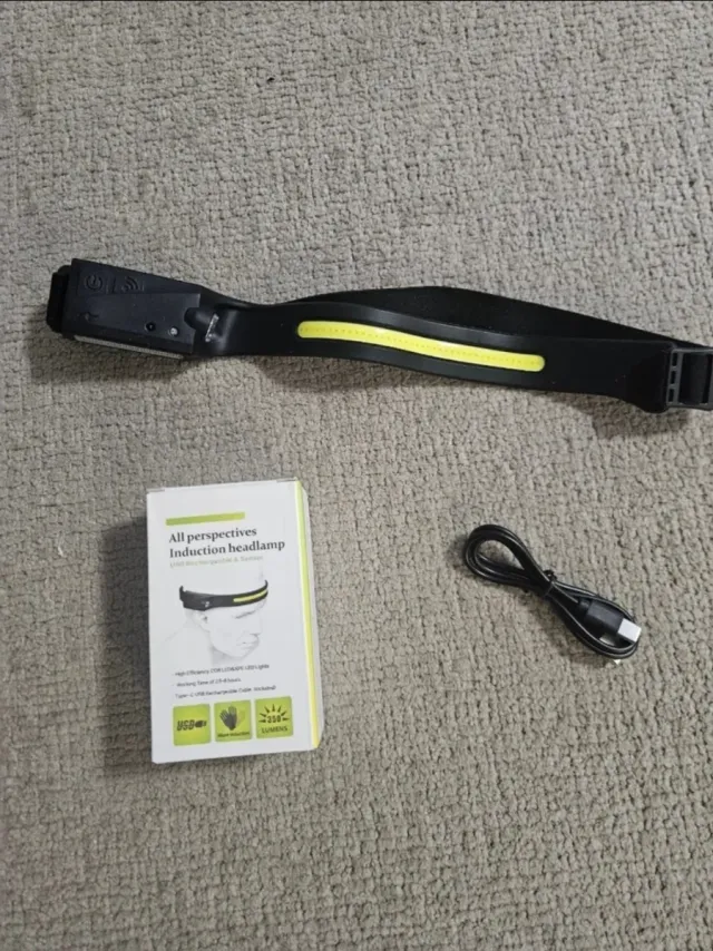 Lanterna frontale ricaricabile USB